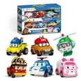 thumbnail image 4 of POLI Transforming Robot Toy Set – 4-Pack Rescue Vehicles (Poli, Roy, Amber, Helly) for Kids ([Large] Amba Deformation), 4 of 7