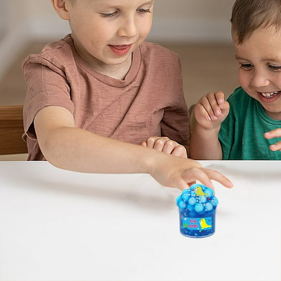 Mud Fluffy Bead Ice DIY Stress Children Kid Funny Toy Gift PP Ocean Crystal Clay Bull Head Glue Clay Sand Decompression Toy Kit