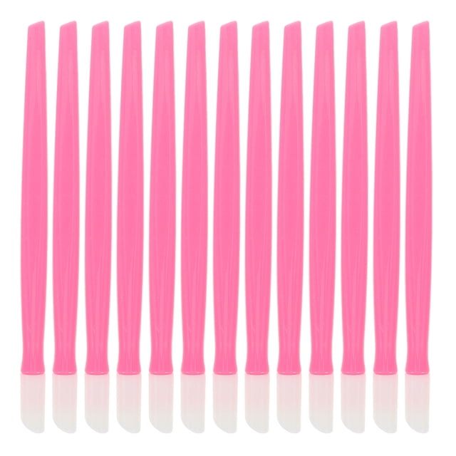 CIMAXIC 50Pcs Rosy Nail Grooming Tool Set Cuticle Pusher Remover and Exfoliating Nail Scrubber