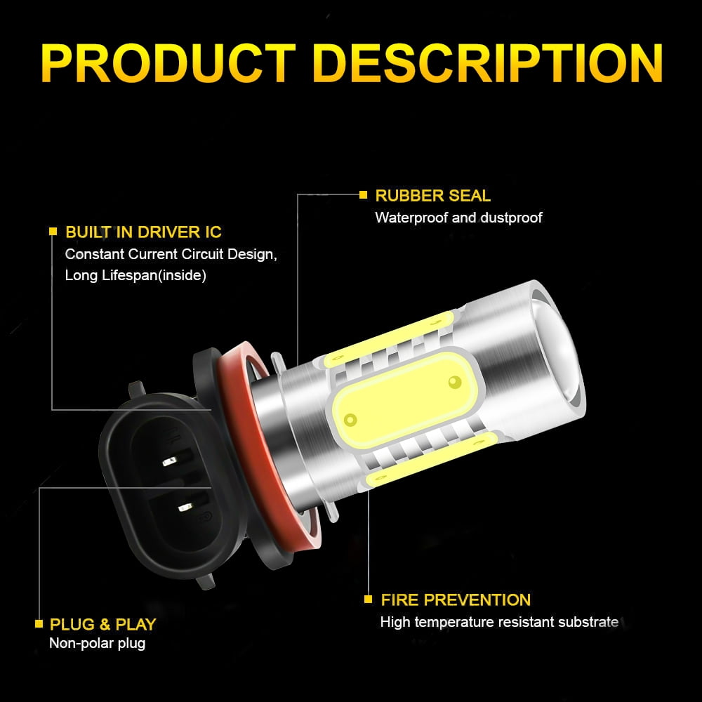For MAZDA 3 2010 2011 2012 2013 - 6x LED Headlight Bulbs High Low Beam Fog Light
