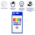 thumbnail image 2 of Color Swell Super Tip Marker Bulk 18 Pack, 8 Markers Per Pack, 144 Total, 2 of 7