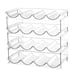 thumbnail image 2 of Estante De Almacenamiento De Plástico Botellero apilable de 4 compartimentos, transparente y desmontable, para botellas de agua (1 unidad) JASKFLY, 2 of 9