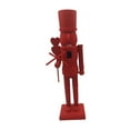 thumbnail image 3 of segolike Nutcracker Soldier Figure Decor Statue Sculpture for Outdoor Fireplace Party Red, 3 of 7