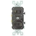 thumbnail image 2 of Leviton Mfg Switch Double 1P Brown S00-05224-02S, 2 of 2