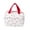 Red-27X19X1.5cm, variant on SUYOLL Cute Floral Quilted Lunch Tote Bag For Women Insulated Cooler Bag With Front Pocket Brown For Work School Picnic Lunch Box Container