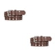 thumbnail image 4 of Cinturilla vaquera atemporal Minnieouse mujer con cinturón de doble hebilla Café 105cm, 4 of 6