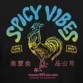 thumbnail image 3 of Teelocity Sriracha Spicy Vibes Graphic T-Shirt (3XL - Standard Fit, Black), 3 of 4