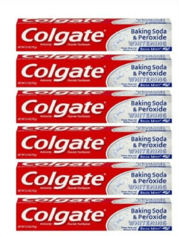 Set of 1 Whitening Frosty Mint Stripe Gel Toothpaste Baking Soda