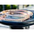 thumbnail image 3 of RubyLee Elegance Hoop Rose Gold, Rhinestone Earrings, Stainless Steel, 2 Count per Pack, 3 of 5