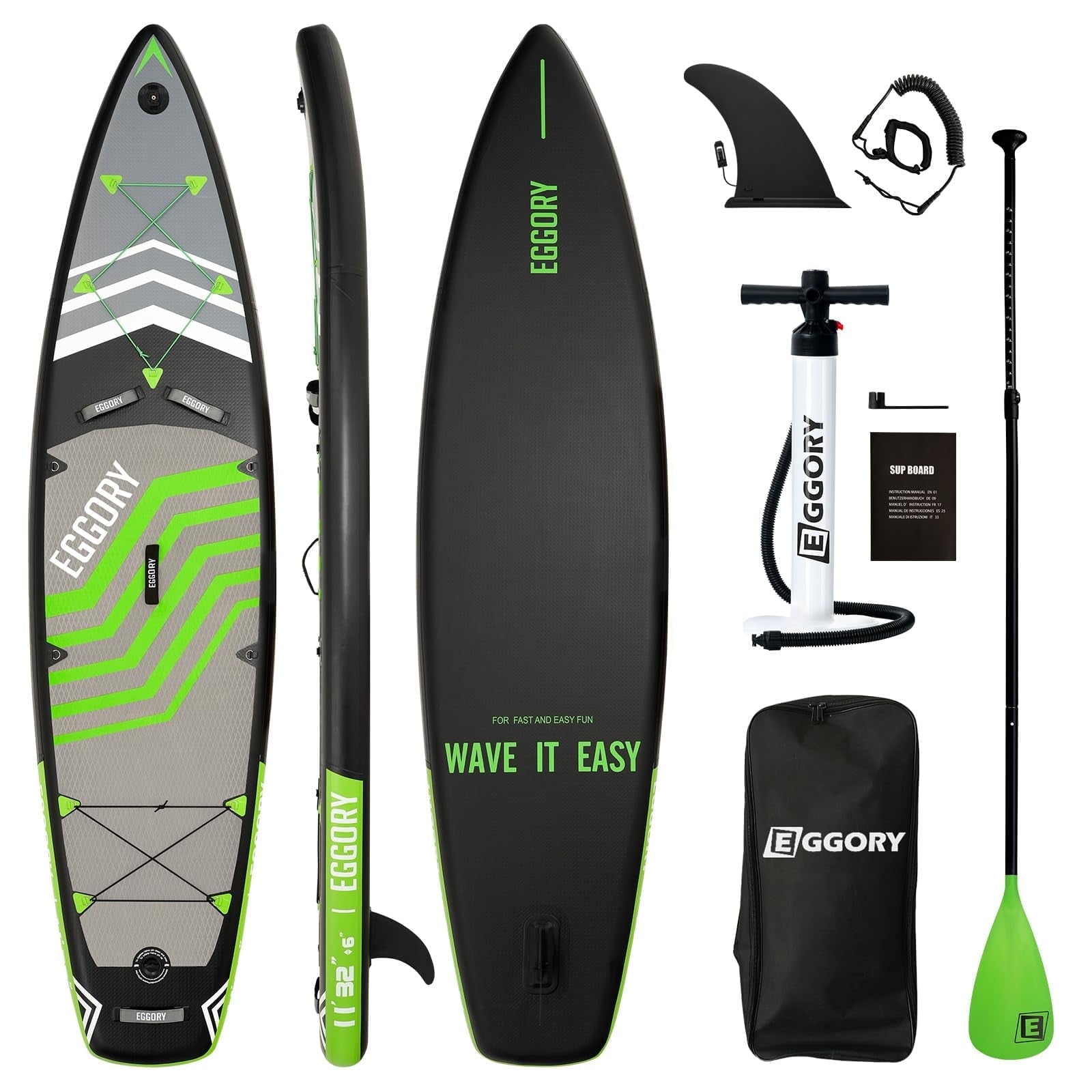 Bifanuo 10' Inflatable Stand Up Paddle Board with SUP Accessories