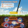 thumbnail image 2 of Gymax Foldable Metal Detector for Adults Professional & Waterproof Gold Detector, 2 of 10