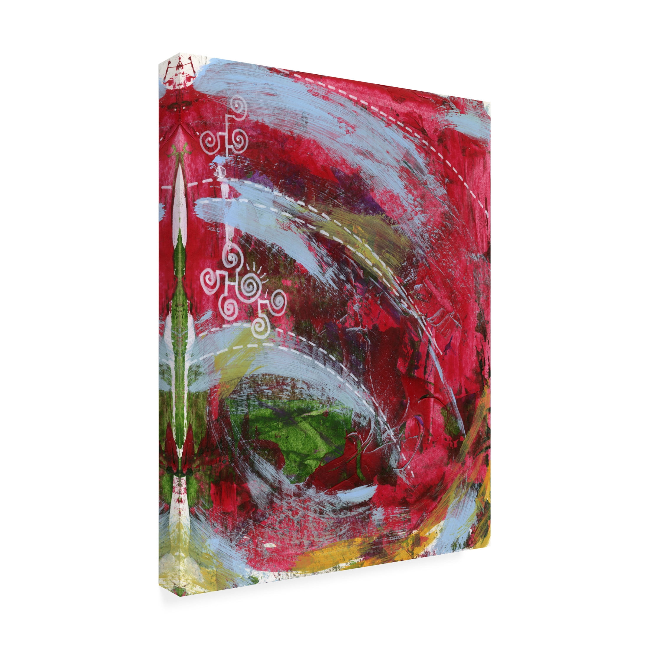 Canvas Wall Art - Medha Karandikar 'Spiritual Journal 17' Wall Art for Living Room, Bedroom, or Office Décor by Trademark Fine Art - 18 x 24 Inches