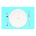 thumbnail image 2 of Ryvnso Placemats Set of 6 Light Blue Dining Mats Heat-Resistant Non-Slip Washable Table Mat, 2 of 8