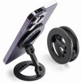 thumbnail image 1 of wonima02 Double Magnetic Ring Phone Holder – Gym Phone Stand | 1/4" Screw Hole | Compatible with iPhone 16/15/14/13/12 Pro Max Series & MagSafe Cases (MS-01R), 1 of 1