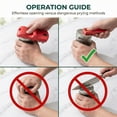 thumbnail image 5 of Lsupdaol 2 Pack Canning Jar Opener with Magnets, Mason Jar Opener For Canning Lids, for Regular and Wide Mouth Lids, Powerful Magnet for Easy Refrigerator Storage, Releases Vacuum Seal(Red), 5 of 6