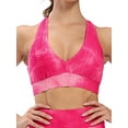 thumbnail image 4 of FUTATA Sexy Sports Bras For Women Padded Yoga Bra Criss-Cross Back Workout Push Up Bras Medium Support Gym Running Bras Crop Yoga Top, 4 of 6