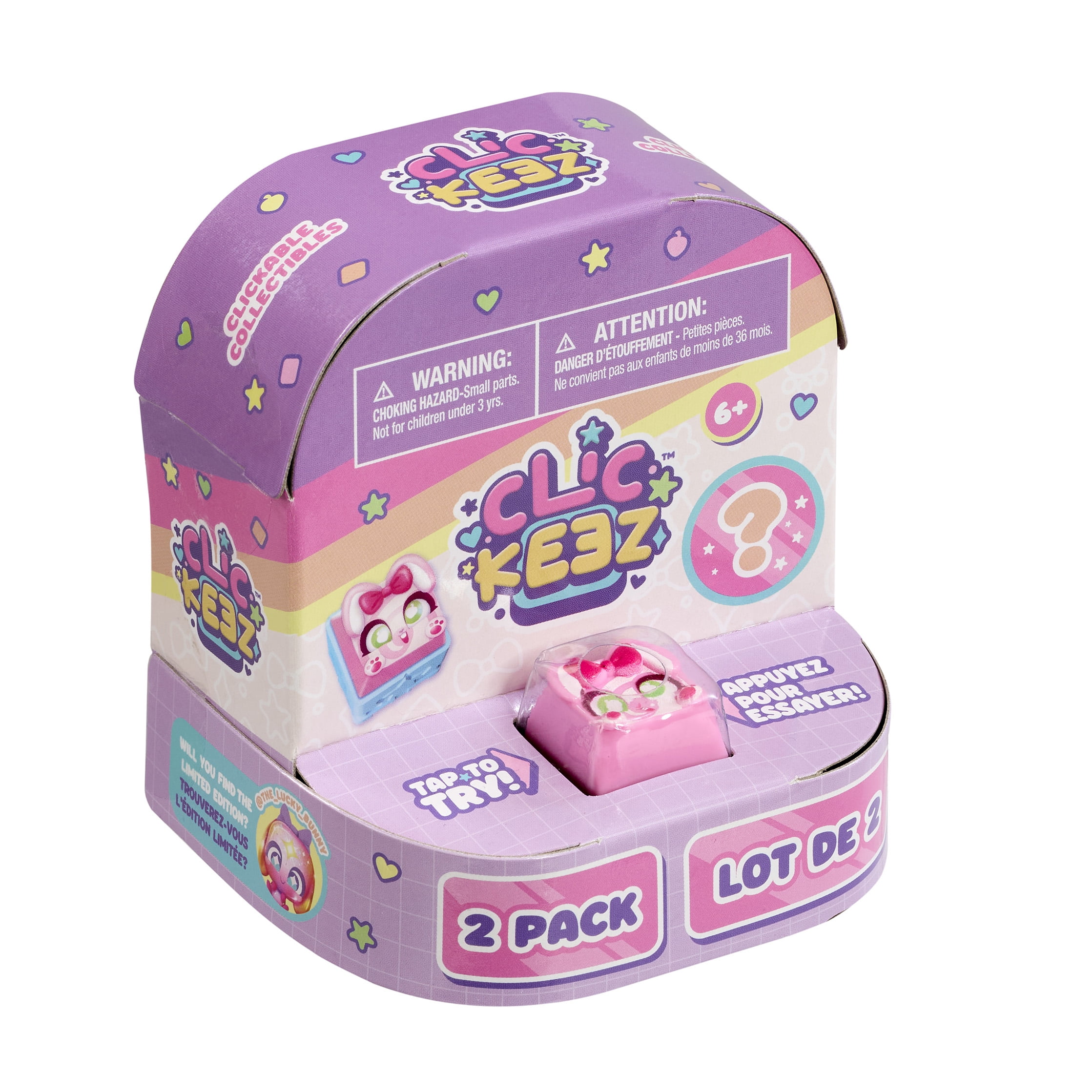 Clickeez S1 - 2-pack- Character Keyboard Keys that Click & Clack