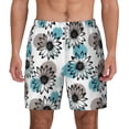 thumbnail image 2 of Picia Watercolor Sunflower pattern Mens Swim Trunks with Compression Liner Stretch Beach Shorts Quick Dry with Zipper Pockets No-Chafing Board Shorts-Medium, 2 of 9