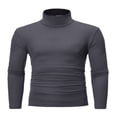 thumbnail image 1 of AMERTEER T-shirt à Col Roulé Léger à Manches Longues et Col Roulé pour Hommes, 1 of 6