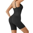 thumbnail image 2 of LELINTA Strapless Cupped Mid-Thigh Bodysuit High Waist Control Butt Lift Slimming Body Shaper Thigh Slimming Under Dress Waist Trainer Cincher one-piece Body Shaper XL Black/Brown, 2 of 8