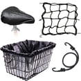 thumbnail image 2 of Bike Ebike Basket Luggage Net Rain Cover Waterproof Cover Shopping Travel, 2 of 9