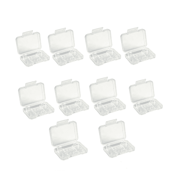 10-Pack Clear Protective Cases for Nintendo Switch Game Cards with Micro SD Slot