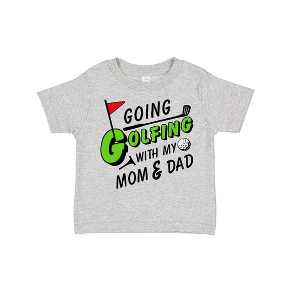 Inktastic Going Golfing with my Mom and Dad- kids golf Boys or Girls Toddler T-Shirt