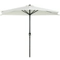 thumbnail image 6 of ABCCANOPY 11FT Patio Half Umbrella With Crank Handle, Light Beige, 6 of 7