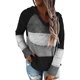 thumbnail image 3 of Sudadera con capucha para mujer Suéteres Color Block Sudaderas de manga larga Lounge Hoodie Tops Ormromra WMZY-673-27, 3 of 8