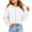#A01-White, variant on Abcomgle Girls Zip Up Hoodie 7-8 Cropped Long Sleeve Jacket for Kids Cute Fashion Lightweight Girls Zip Up Sweater with Pockets