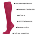 thumbnail image 7 of Cherokee TrueSupport Women 10-15 mmHg (1 Pair/ 4 Pairs) pack Compression Socks, Plus, Pink Melon, 7 of 7