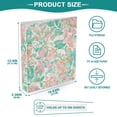 thumbnail image 6 of ALAZA Flower Oil Paint Hardcover 3 Ring Binder 1.5" Round Rings Interior Pockets Binders Organizer 1 Pack, 6 of 9