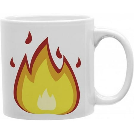 

Fire Emoji 11 oz Ceramic Coffee Mug