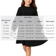 thumbnail image 7 of Krayuyo Girls Fall Dresses Ruffled Crew Neck Long Sleeve Casual Dresses Little Girls A-Line Dresses 2-10 Years, 7 of 7