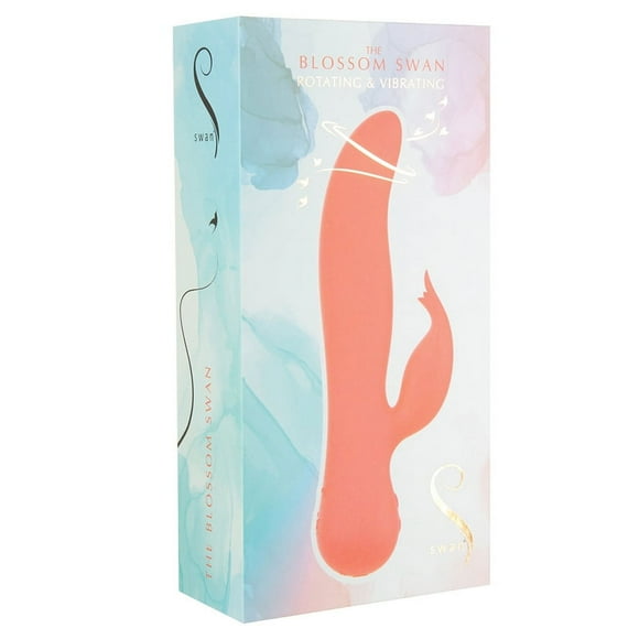 Swan le Lapin en Fleurs Vibromasseur, Corail