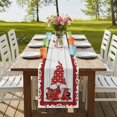 thumbnail image 4 of Table Runners 72 Inches Long Dress Scarves, Valentine's Day Farmhouse Kitchen Table Runner, Coffee Tablerunners, Romantic Roses Love Heart Gnomes Vintage 14x72 Inch, 4 of 9