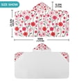 thumbnail image 4 of Yayeee Kids Hooded Towel with Hand Pockets Beach Soft Absorbent Bath Wrap 50 x 23.5 inch, Pink Floral, 4 of 5