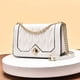 thumbnail image 1 of Bolso de mujer de moda, bolso cuadrado pequeño de cuero suave de PU, bolso de mujer de moda vintage, bolso de hombro, bolso cruzado, bolso con cadena romboidal, 1 of 6