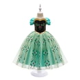 thumbnail image 4 of Disfraz de princesa de Disney para niña, vestido de Anna de Frozen, vestidos de fiesta de cumpleaños, traje de Cosplay de Halloween, ropa de verano para niños de 2 a 10 años, 4 of 5