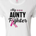 thumbnail image 4 of Inktastic Breast Cancer Awareness My Aunty is a Fighter Women's T-Shirt, 4 of 5