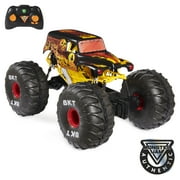 Monster Jam, Official Fire & Ice Mega Grave Digger in Multicolor, All-Terrain Remote Control Monster Truck with Lights, 1:6 Scale