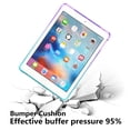 thumbnail image 7 of Rainbow Translucent Back Cover Case for Apple iPad Pro (9.7-Inch) (A1673 A1674 MLMN2LL/A) Tablet - TECH CIRCLE Slim Thin Lightweight Case Protective Cute Back Cover (Purple Green), 7 of 7