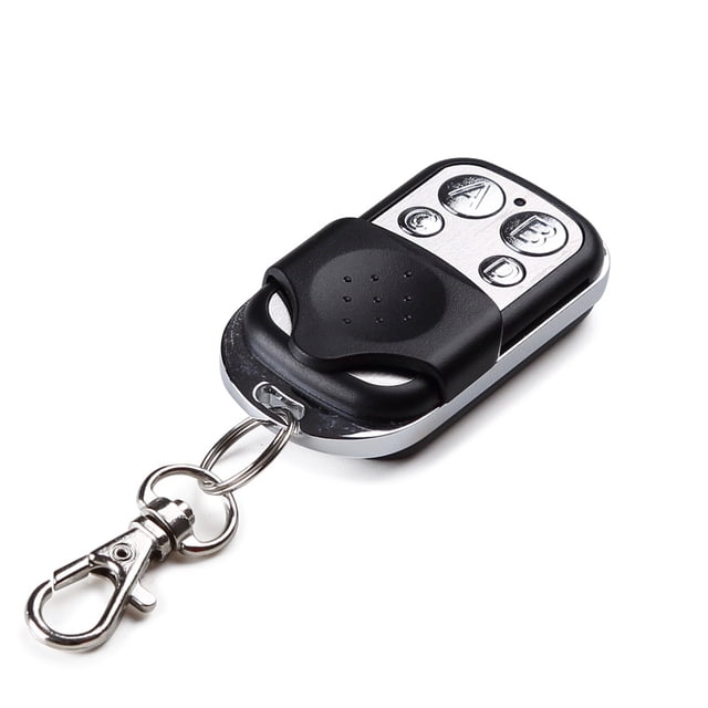 Control remoto de cuatro botones de metal, control de acceso, código de aprendizaje, control remoto inalámbrico, aproximadamente 3 cm * 2 cm * 1 cm