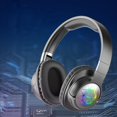 thumbnail image 4 of Auriculares Bluetooth sobre la oreja Orejeras blandas estirables Estéreo 3D Sonido HiFi 3.5 mm Auriculares inaláms con cable de Sunnimix Auriculares Bluetooth, 4 of 8