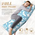 Bingfone Body Pillow Cover Long Pillow Case with Zipper Decorative