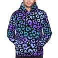 thumbnail image 4 of Hoodies for Men - Stripe Purple Leopard Print Long Sleeve Comfrt Men'S Fashion Hoodies & Sweatshirts, Sweatshirts for Men Hoodies Pullover Clothing Clothes with Pouch, 4 of 7