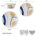 thumbnail image 2 of Pfaltzgraff Artful Circles 12 Piece Stoneware Dinnerware Set Off White, 2 of 10