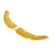 thumbnail image 5 of protectores divisores de labios de parachoques delantero de repuesto para Dodge Challenger Scat Pack SRT 2015-2020 amarillo, 5 of 5
