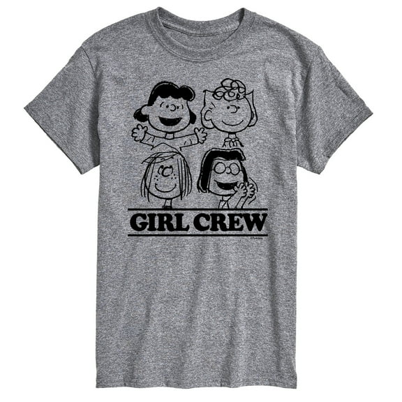 Peanuts - Girl Crew - Men's Short Sleeve Graphic T-Shirt