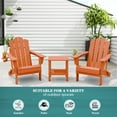 thumbnail image 4 of KINGYES Folding Adjustable Adirondack Chair, All Weather Use Reclining Adirondack Chair, HDPE Adirondack Outdoor Chair - Orange, 4 of 9